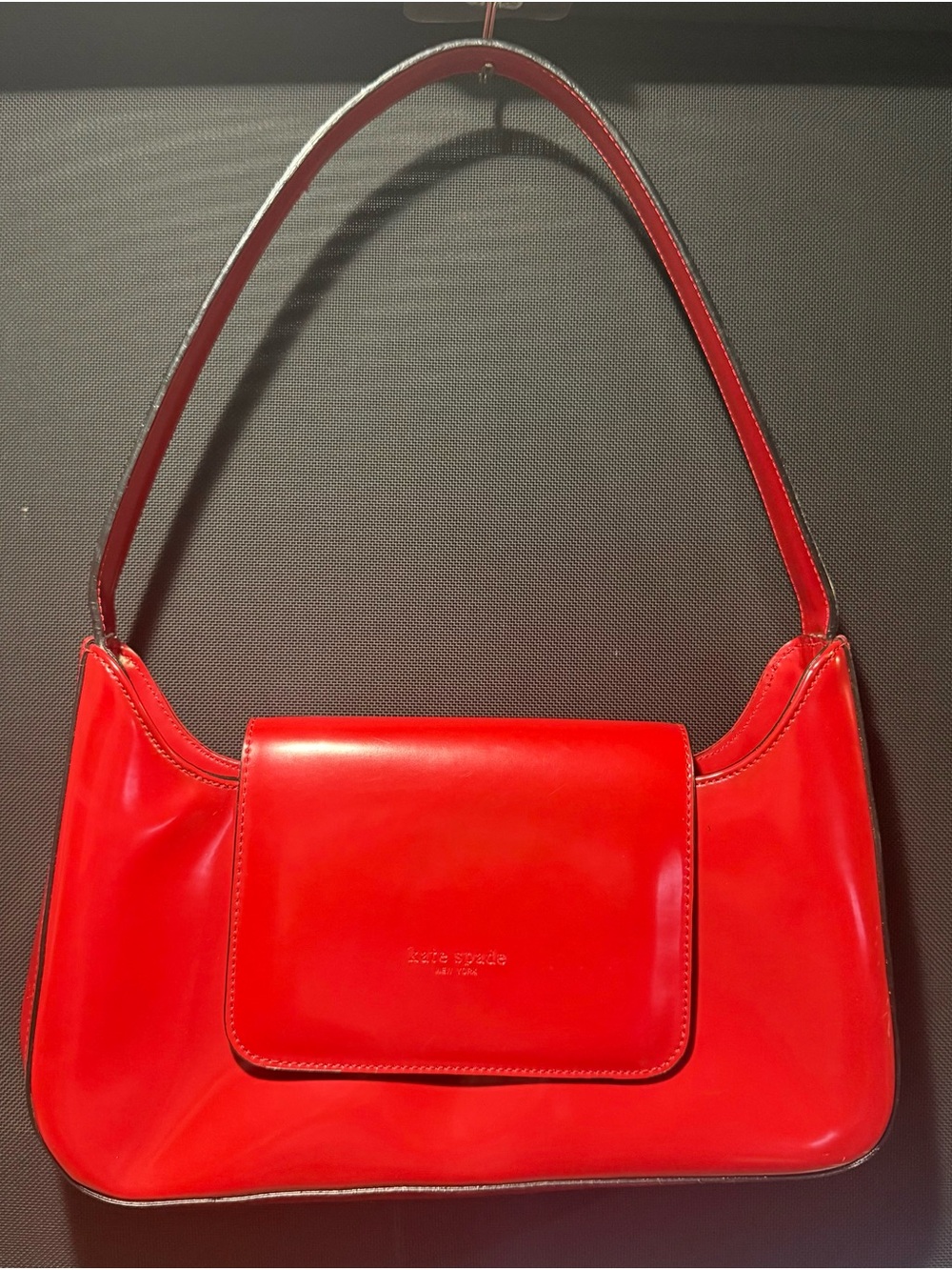 kate spade Red Leather Shoulder Bag with Flap